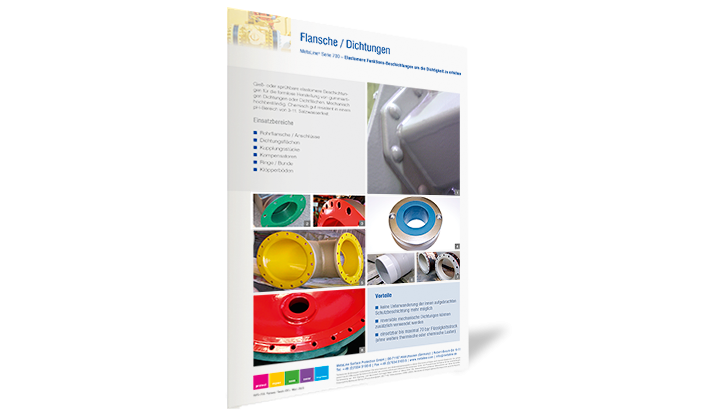 Flanges / Seals: Elastomeric coatings to increase the sealing performance