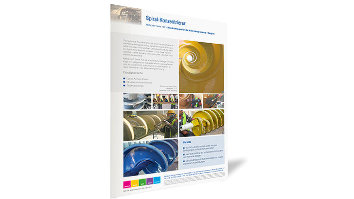 Spiral Concentrators: Coatings for mineral extraction / mining