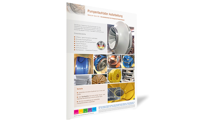 Pump Impeller Refurbishment: Wear protection for pumps & fluid-flow systems