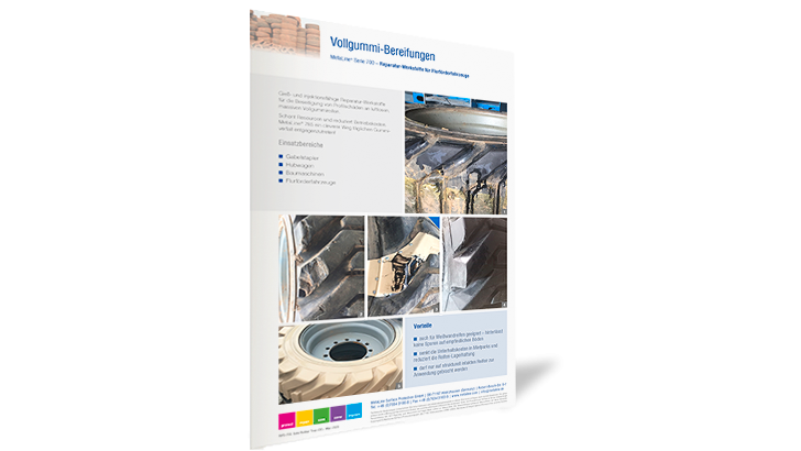 Pneus en caoutchouc plein: Matériaux de réparation pour chariots de manutention