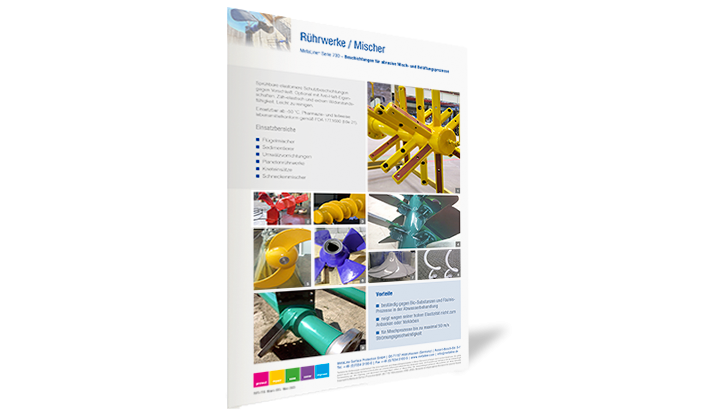 Agitateurs / Mélangeurs: Revêtements pour processus de mélange et d’aération abrasifs